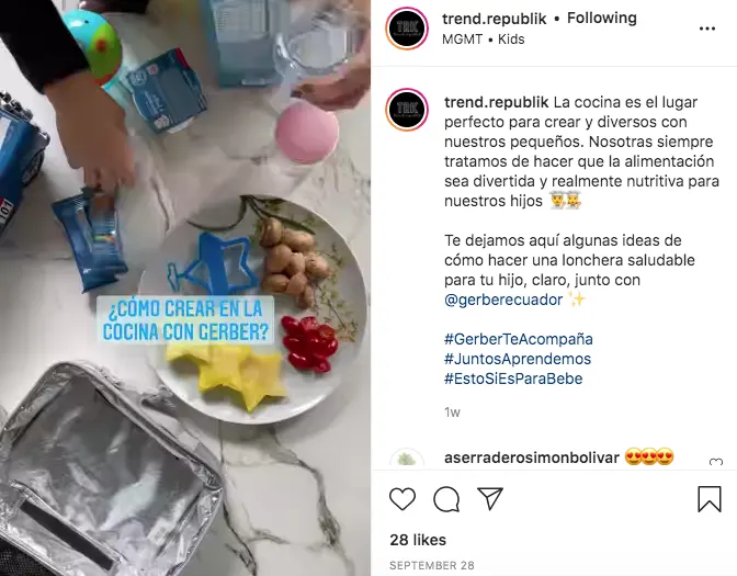 Campana de influencers - Marka Comunicación Estratégica - Gerber